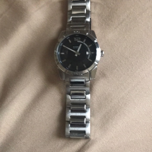 sterling silver fossil watch